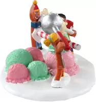 Lemax triple scoop snowman kerstdorp tafereel Sugar 'N' Spice 2021 - afbeelding 2