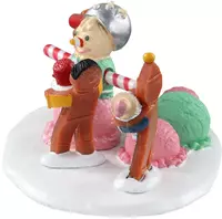 Lemax triple scoop snowman kerstdorp tafereel Sugar 'N' Spice 2021 - afbeelding 3
