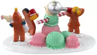 Lemax triple scoop snowman kerstdorp tafereel Sugar 'N' Spice 2021 - afbeelding 4