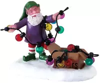 Lemax untangling the lights kerstdorp figuur type 2 Santa's Wonderland 2018