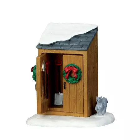 Lemax utility shed kerstdorp accessoire Caddington Village 2016