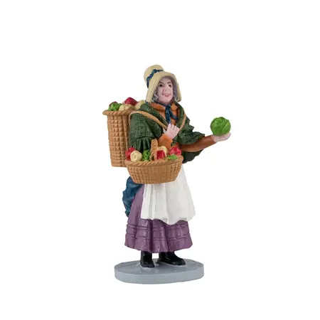 Lemax vegetable vendor kerstdorp figuur type 2 Caddington Village 2024
