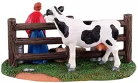 Lemax victorian dairy farmer kerstdorp tafereel Caddington Village 2021 - afbeelding 3