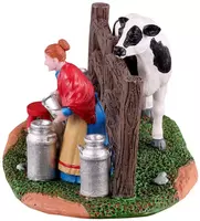 Lemax victorian dairy farmer kerstdorp tafereel Caddington Village 2021 - afbeelding 4
