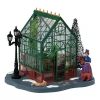 Lemax victorian greenhouse verlicht kerstdorp tafereel 2018 - afbeelding 3