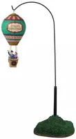 Lemax victorian hot air balloon bewegend kerstdorp tafereel Caddington Village 2022