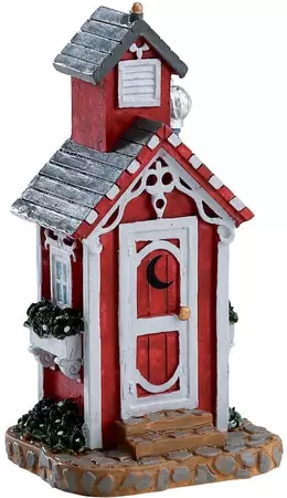 Lemax victorian outhouse kerstdorp accessoire Caddington Village 2017