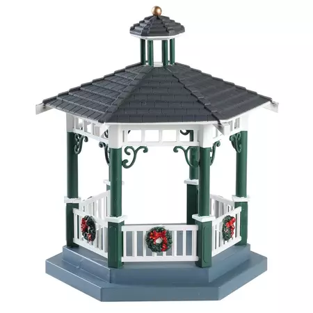 Lemax victorian park gazebo kerstdorp tafereel Caddington Village 2018 - afbeelding 4