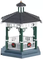 Lemax victorian park gazebo kerstdorp tafereel Caddington Village 2018 - afbeelding 2