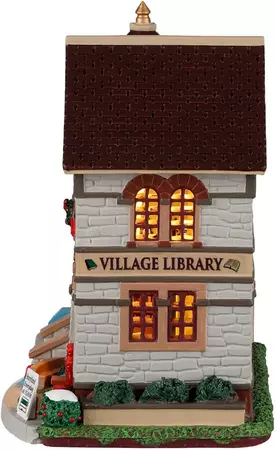 Lemax village library verlicht kersthuisje Caddington Village 2022 - afbeelding 3