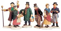 Lemax village people figurines s/6 kerstdorp figuur type 6 Caddington Village 1999