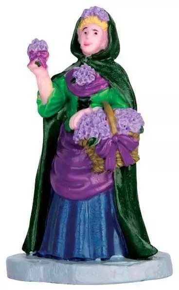 Lemax violet vendor kerstdorp figuur type 2 Caddington Village 2016