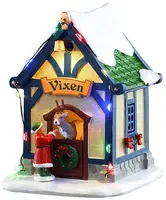 Lemax vixen's den, verlicht kerstdorp tafereel Santa's Wonderland 2025 - afbeelding 1