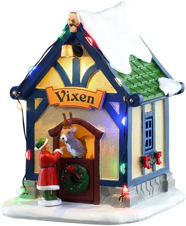 Lemax vixen's den, verlicht kerstdorp tafereel Santa's Wonderland 2025 - afbeelding 2