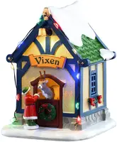 Lemax vixen's den, verlicht kerstdorp tafereel Santa's Wonderland 2025 - afbeelding 2