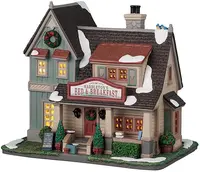 Lemax waddleton's bed & breakfast verlicht kersthuisje Caddington Village 2025 - afbeelding 1