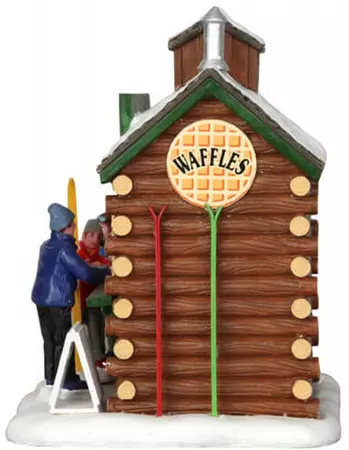 Lemax waffle hut kerstdorp tafereel Vail Village 2014 - afbeelding 4