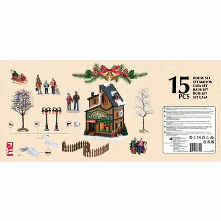 Lemax wally's winter skate shop set Vail Village 2026 - afbeelding 3