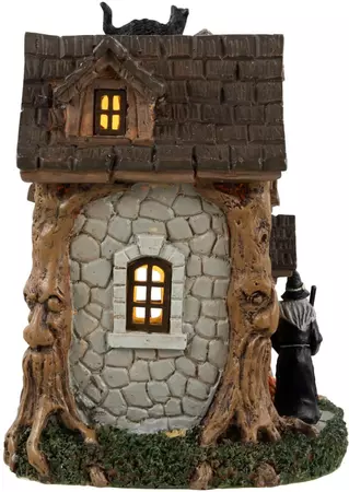 Lemax wanda's cottage verlicht tafereel Spooky Town 2023 - afbeelding 2