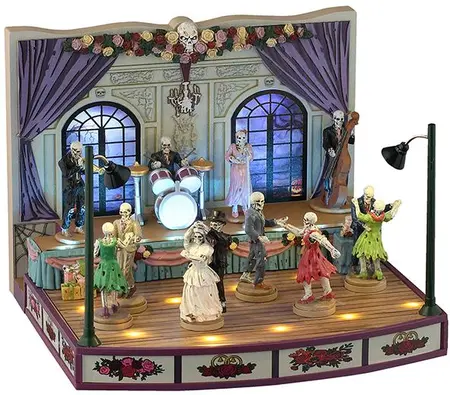 Lemax wedding party bewegend huisje Spooky Town 2025