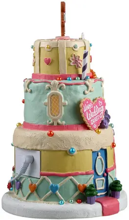 Lemax wendy's wedding cakes verlicht kersthuisje Sugar 'N' Spice 2024 - afbeelding 2