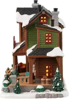 Lemax white mountain cider mill verlicht kersthuisje Vail Village 2023 - afbeelding 3