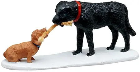 Lemax "who's pulling who?" kerstdorp figuur type 2 2025 - afbeelding 1