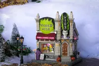 Lemax wicked wigs verlicht huisje Spooky Town 2024 - afbeelding 2