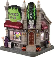 Lemax wicked wigs verlicht huisje Spooky Town 2024 - afbeelding 1