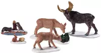 Lemax wild animals, set of 5 kerstdorp figuur type 6 2019