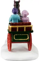Lemax winter carriage ride kerstdorp tafereel Caddington Village 2024 - afbeelding 3