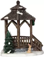 Lemax winter gazebo kerstdorp tafereel Vail Village 2014 - afbeelding 4