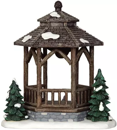 Lemax winter gazebo kerstdorp tafereel Vail Village 2014 - afbeelding 3