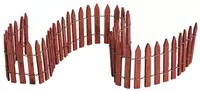 Lemax wired wooden fence kerstdorp accessoire 2008