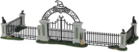 Lemax witch gate, set of 5 accessoire Spooky Town 2022 - afbeelding 1