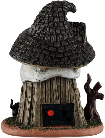 Lemax witch's skull hut verlicht huisje Spooky Town 2026 - afbeelding 4