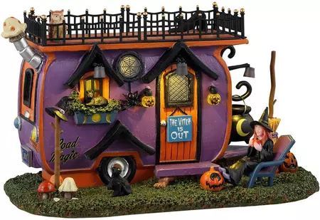 Lemax witch vanlife tafereel Spooky Town 2023