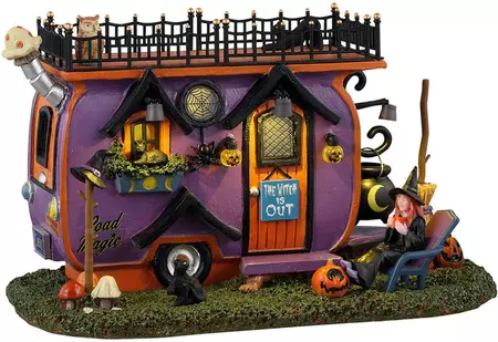 Lemax witch vanlife verlicht tafereel Spooky Town 2023
