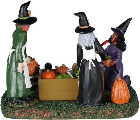 Lemax witches' community garden tafereel Spooky Town 2024 - afbeelding 4