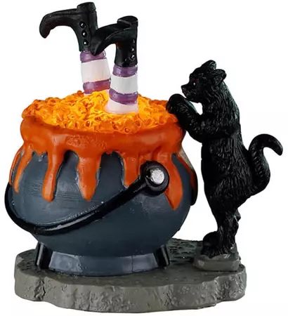 Lemax witchy cauldron accessoire Spooky Town 2022