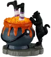 Lemax witchy cauldron verlichte accessoire Spooky Town 2022