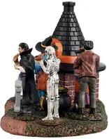 Lemax zelda's black hat pizzeria verlicht tafereel Spooky Town 2026 - afbeelding 3
