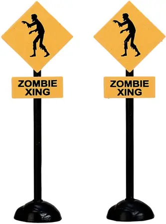 Lemax zombie crossing  Spooky town 2017