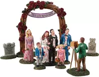 Lemax zombie wedding party, set of 9 tafereel Spooky Town 2022 - afbeelding 1