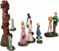 Lemax zombie wedding party, set of 9 tafereel Spooky Town 2022 - afbeelding 2
