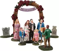 Lemax zombie wedding party, set of 9 tafereel Spooky Town 2022 - afbeelding 5