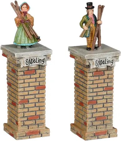 Luville Efteling Reizigers 2 stuks 2x2x7.5 cm