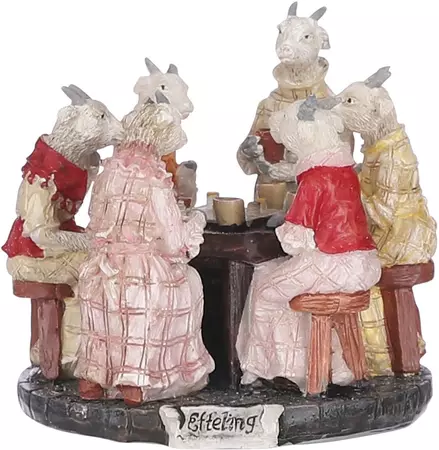 Luville Efteling Zeven geitjes tafel 7x7x5.5 cm - afbeelding 2