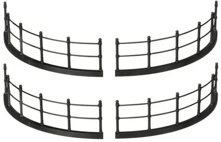 Luville General Fence black 4 pieces