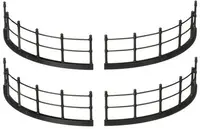 Luville General Fence black 4 pieces